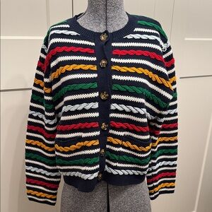 La Ligne for Target Colorful Striped Cardigan